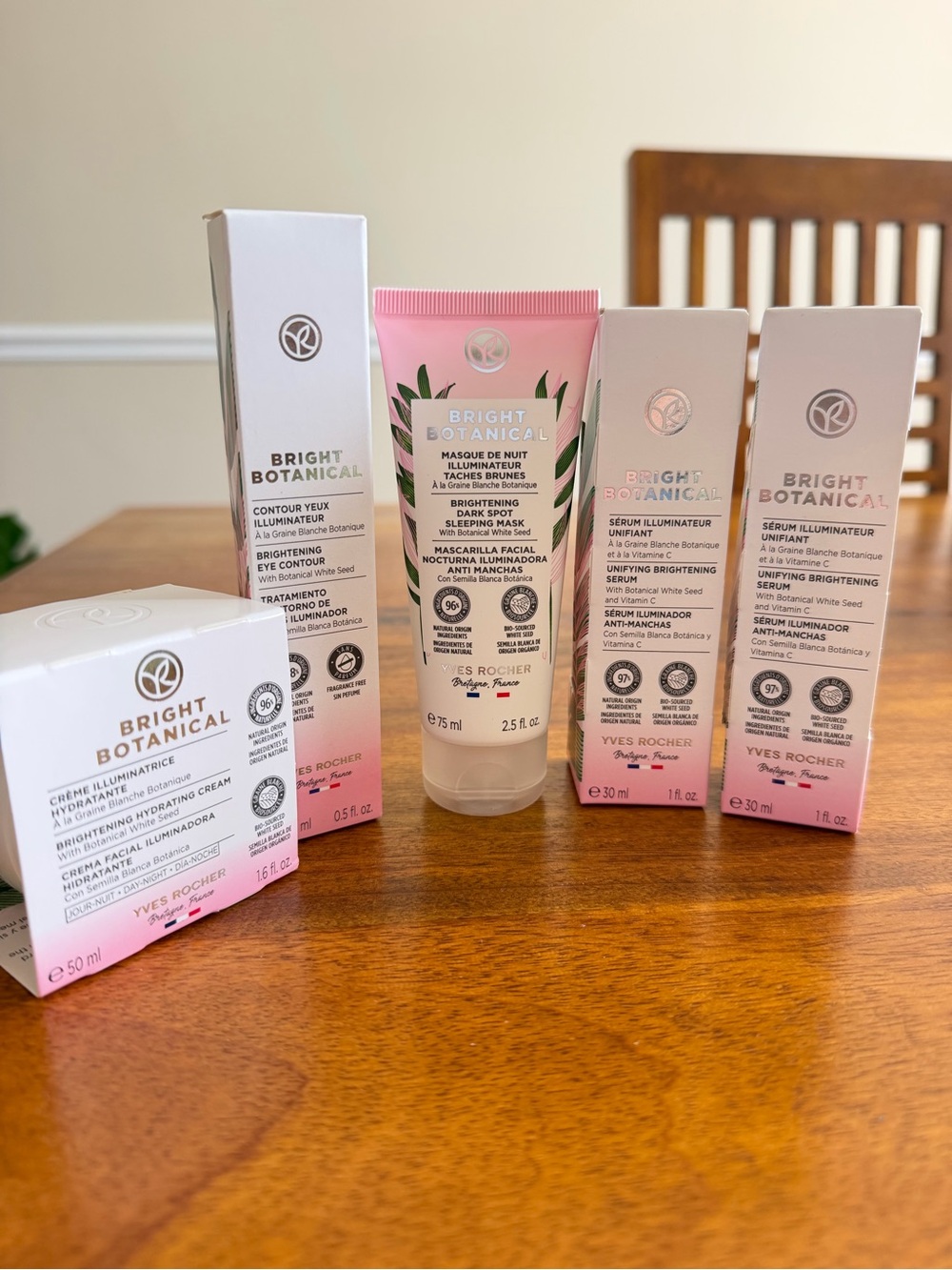 Yves Rocher Bright Botanical Collection Brightening 5 piece Set - New Unopened - Picture 2 of 14